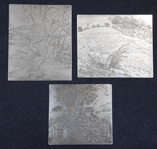 Attributed to Edgar Holloway (1914-2008) 3 printing plates